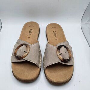 NWOB Women's Gabor 83.701‎ Nubuck Leather Sandals Size EU 39 US 8.5